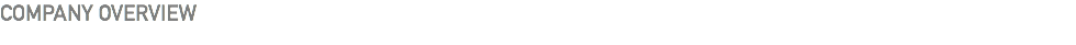 COMPANY OVERVIEW